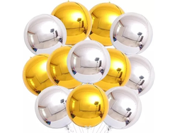 GLOBO ESFERA 4 D METALIZADO 45 CM