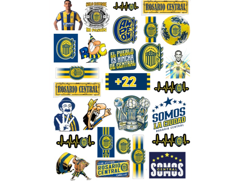 STICKERS - FUTBOL ROSARIO CENTRAL - Resistentes