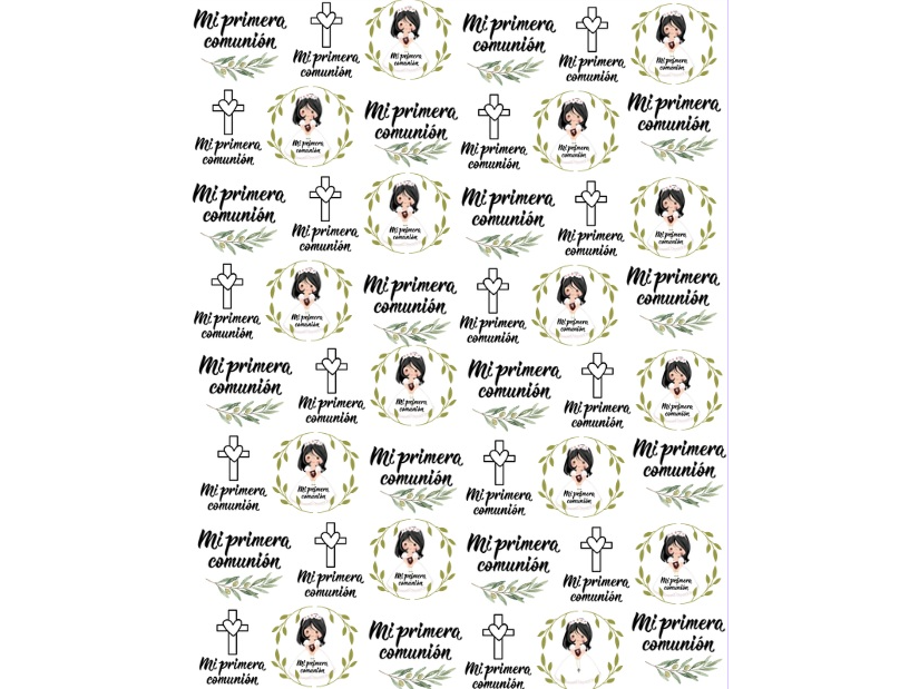 STICKERS -COMUNION  NENA  -  Resistentes DTF