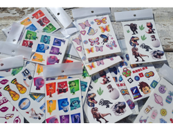 TATOO TEMPORALES VARIOS POR PLANCHA 10 CM. X 7 CM. - ELECCIÓN DISEÑO DISPONIBLE