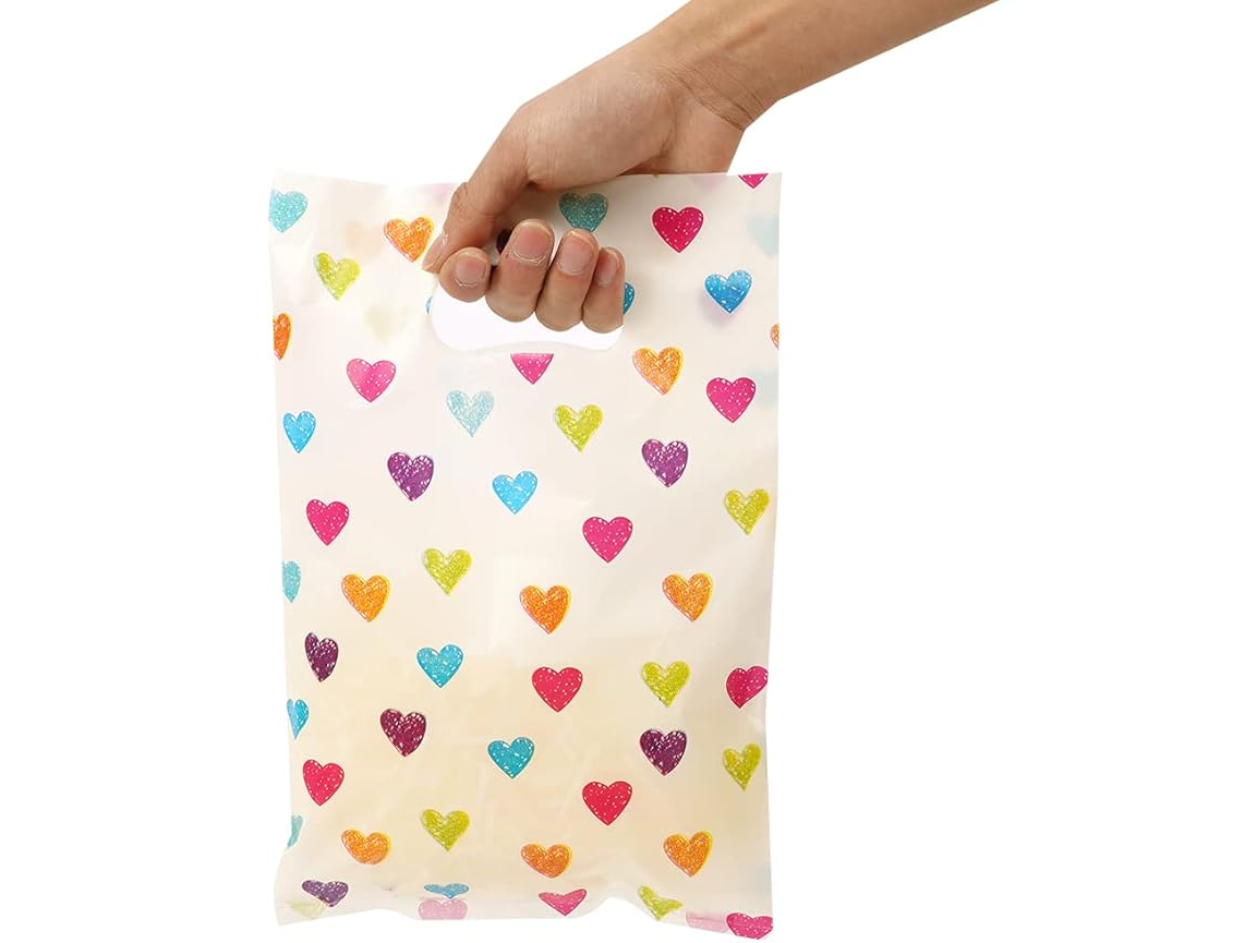 BOLSA C/ MANIJA 30x40 35 cm -RIÑON  -  FANTASIA CORAZON