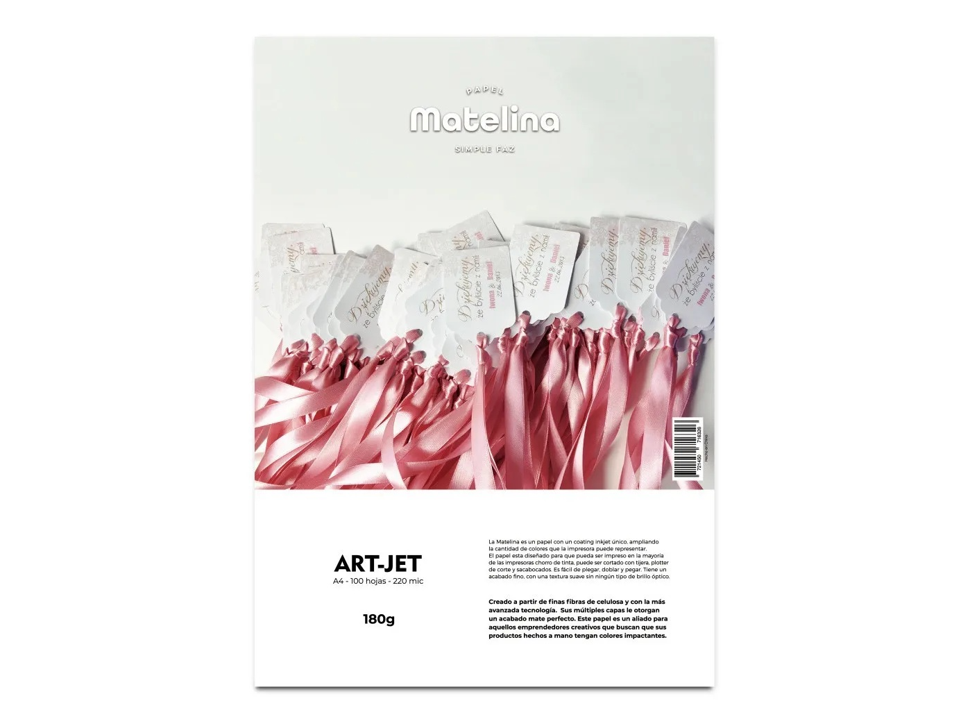 MATELINA SIMPLE FAZ 180 gr. ARTJET x 100 HOJAS