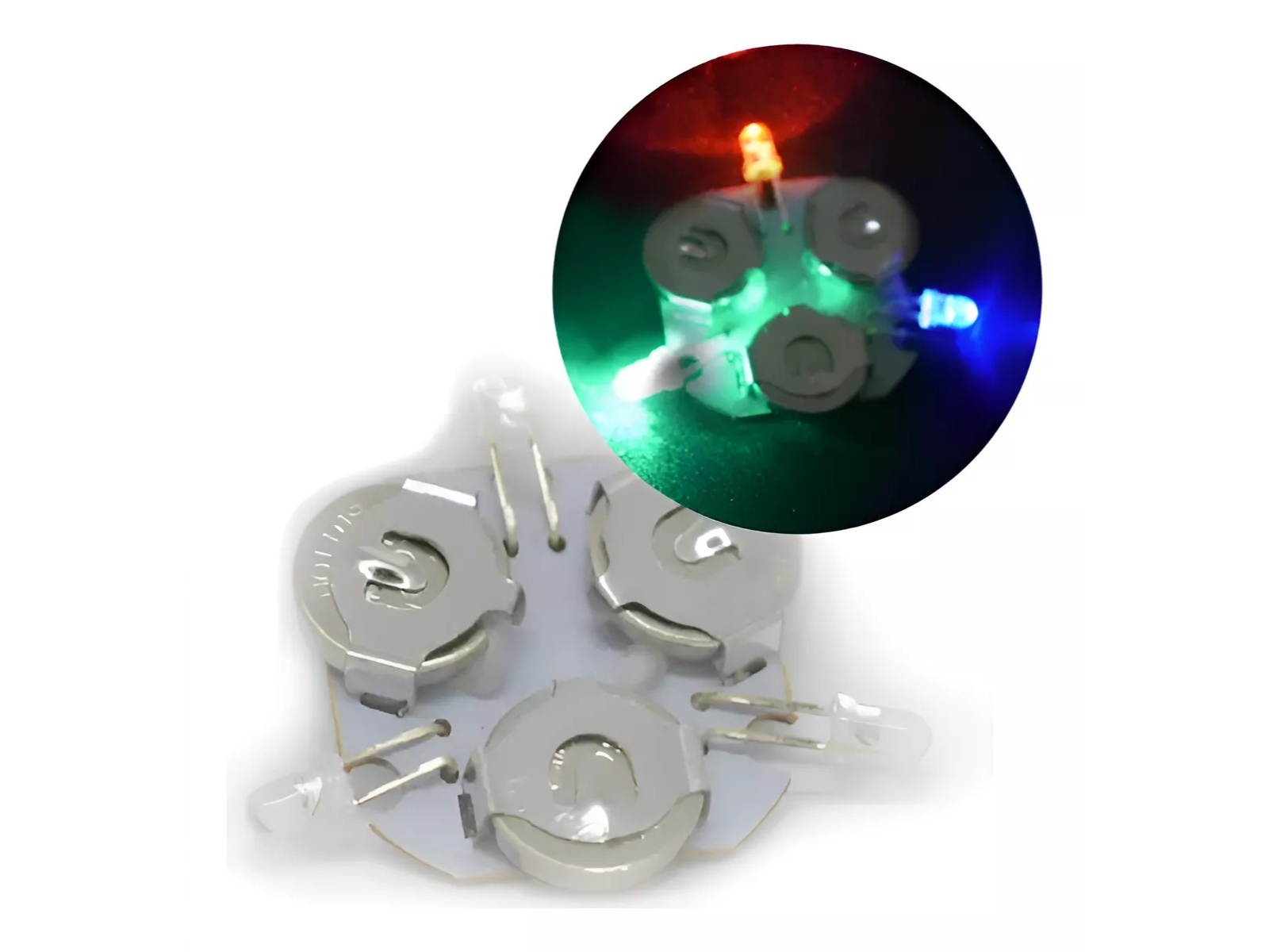 DISPOSITIVO LED MINI 3 LUCES IDEAL PARA VASOS -CENTROS DE MESA - TOPPERS -