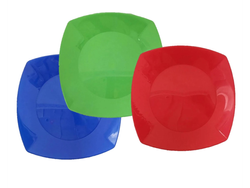 PLATO PLASTICO RIGIDO CUADRADO CHICO