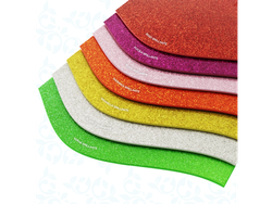 GOMA EVA EVAFUN - *GLITTERS * - 5 UNIDADES TAMAÑO 30 x 40 cm