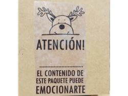 SELLO "ATENCION EL CONTENIDO DE ESTE PAQUETE PUEDE EMOCIONARTE" 6CM*9CM