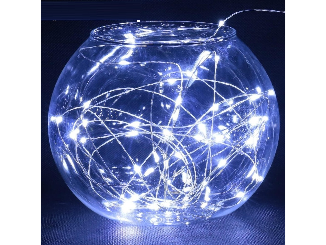 GUIRNALDA - MICROLED BLANCA ALAMBRE DE 1 METRO - LUCES FRIA - BLANCA