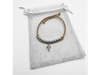 PULSERA CON CRUZ + BOLSA DE TUL PARA SOUVENIRS COMUNION
