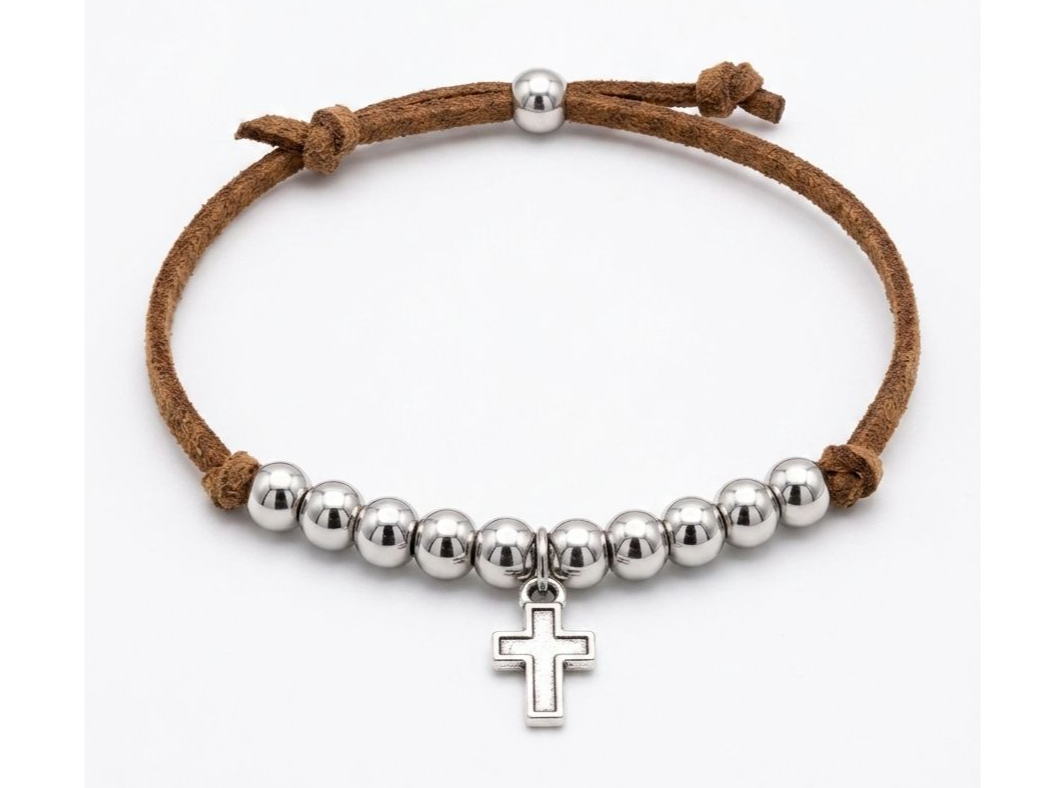 PULSERA CON CRUZ PARA SOUVENIRS COMUNION