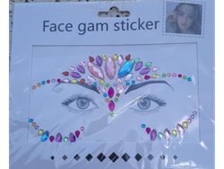 BLISTER DE CRISTALES (STRASS) AUTOADHESIVOS PARA ROSTRO - GRANDE