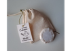 KIT BOLSA DE LIENZO DE 9 CM. x 12 CM. + 1 JABON