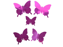MARIPOSA ESPEJADA LISA PACK 6 UNIDADES