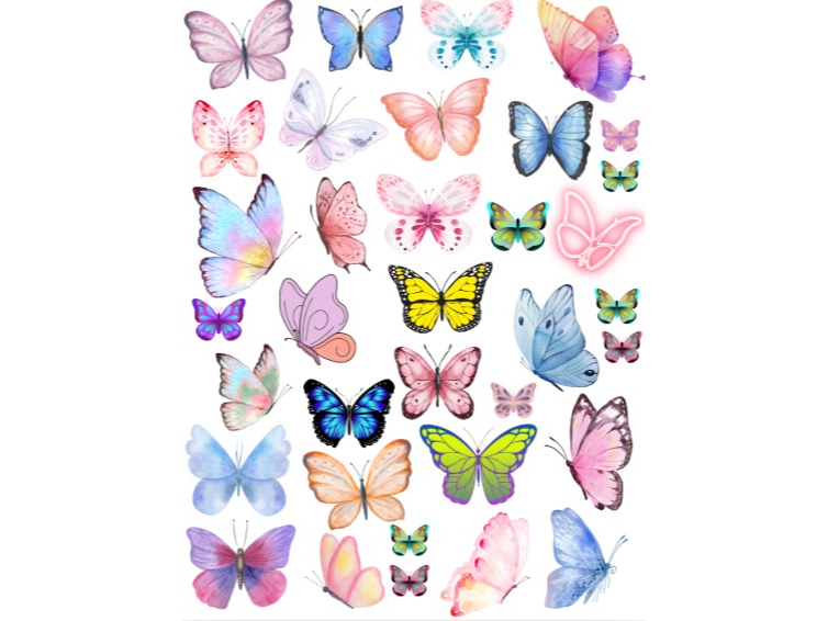 STICKERS - MARIPOSAS - Resistentes