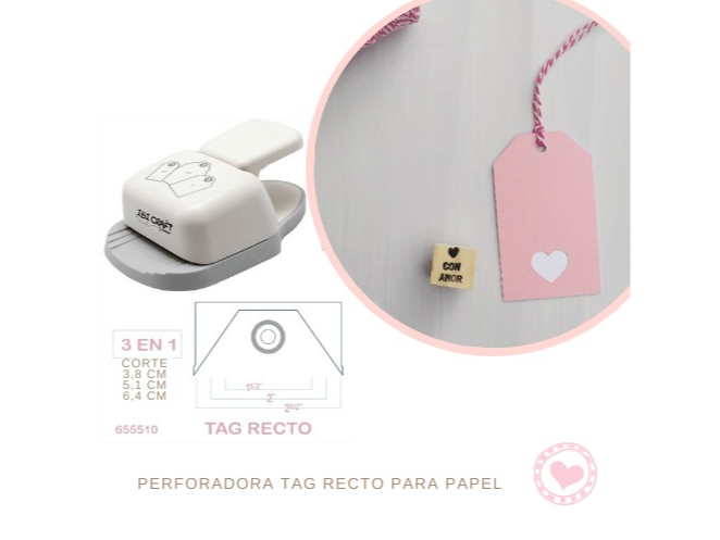 PERFORADORA SACA BOCADO   DE TAG IBI  -  3 MEDIDAS