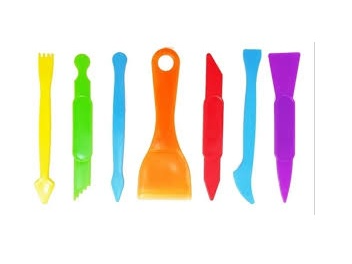 PACK X 10 HERRAMIENTA - ESTECA PLASTICA PARA MASAS - 10 UNIDADES