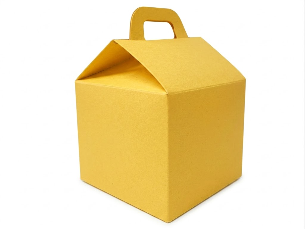 CAJA CARTON TIPO CAJITA FELIZ 13CM. x 10 CM. x 9 CM.