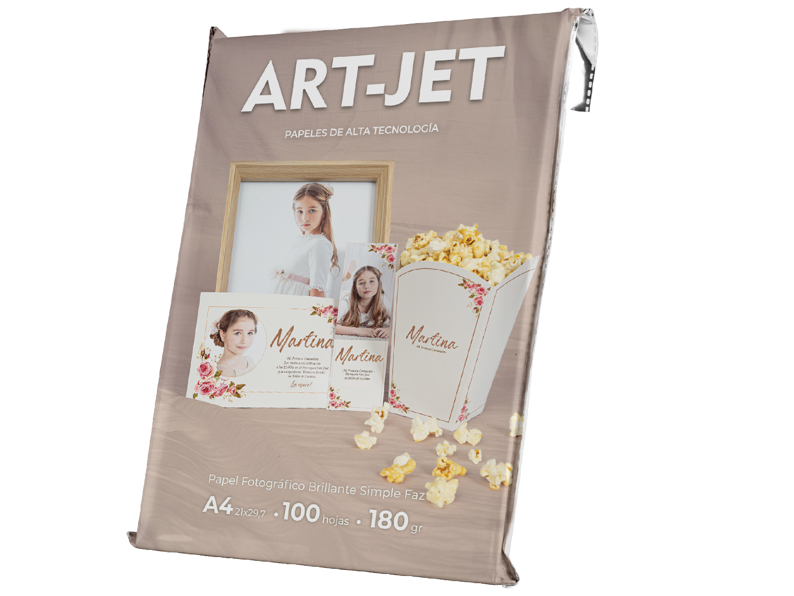 180 GR. PAPEL FOTOGRAFICO A4 ARTJET x 100 hojas