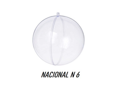 PACK 10 ESFERA de 6 CM ENCASTRABLE ACRILICA TRANSPARENTE