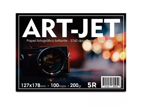 200 gr. PAPEL FOTOGRAFICO 13 X 18 CM 5R ARTJET