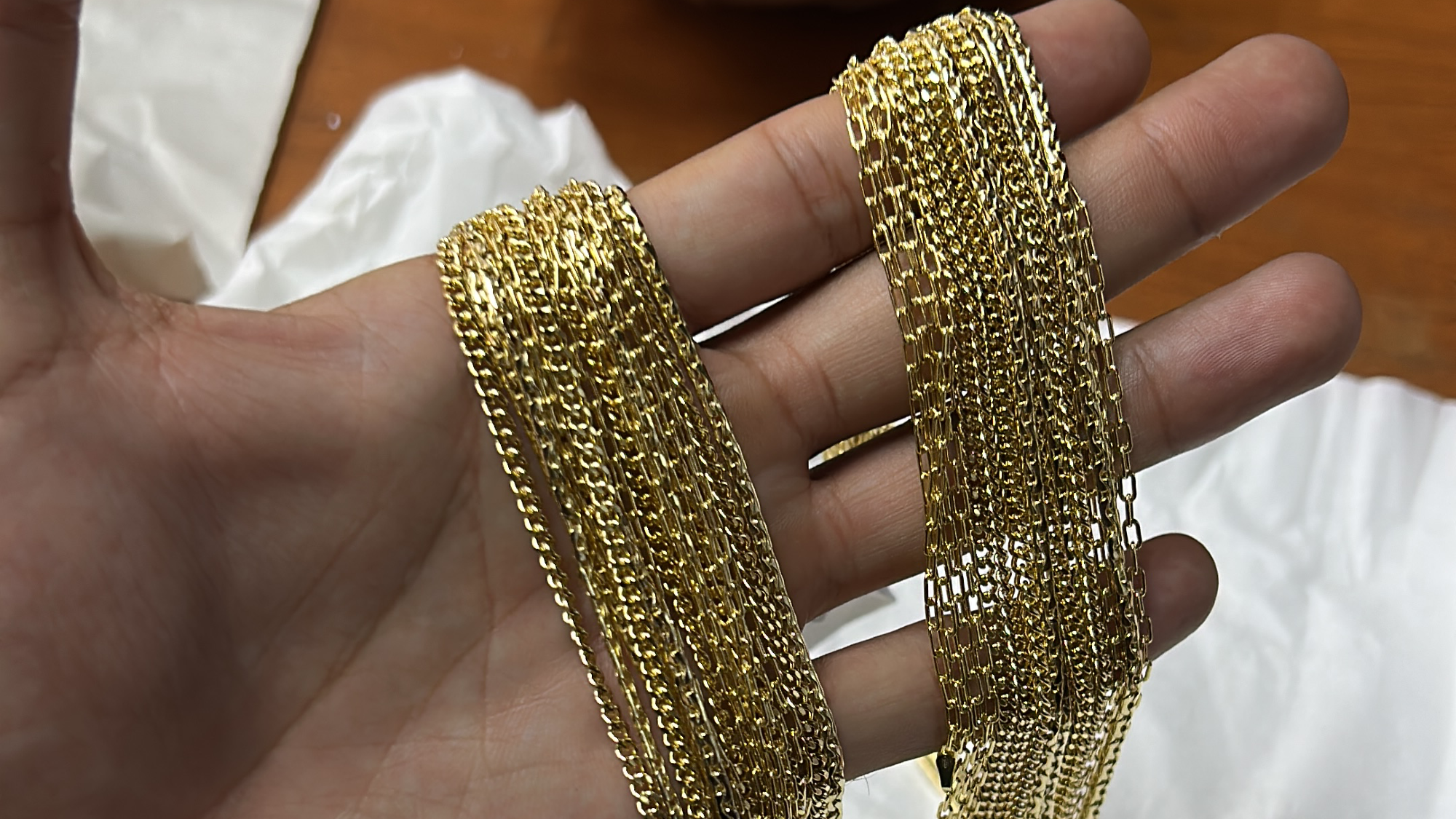 Cadenas Finas -Oro fino