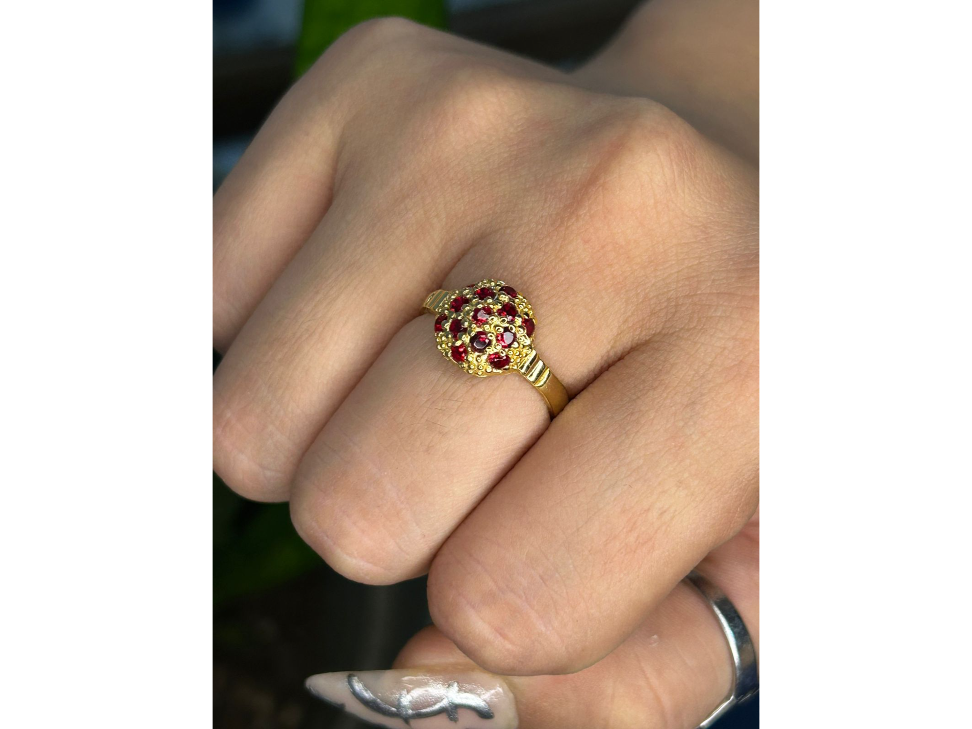 🍓 Anillo “Frutilla” – Plata 925 bañada en oro fino 24K