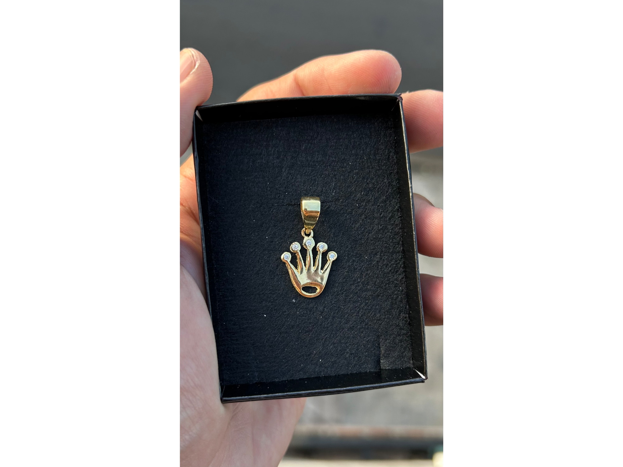 Corona rolex con piedras chico