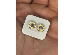💖 Aros BVLGARI Redondos Rosas – Plata y Oro 18K