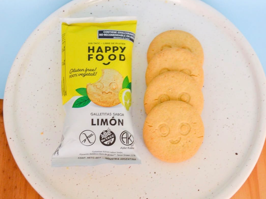 Galletas happy food limón 120g