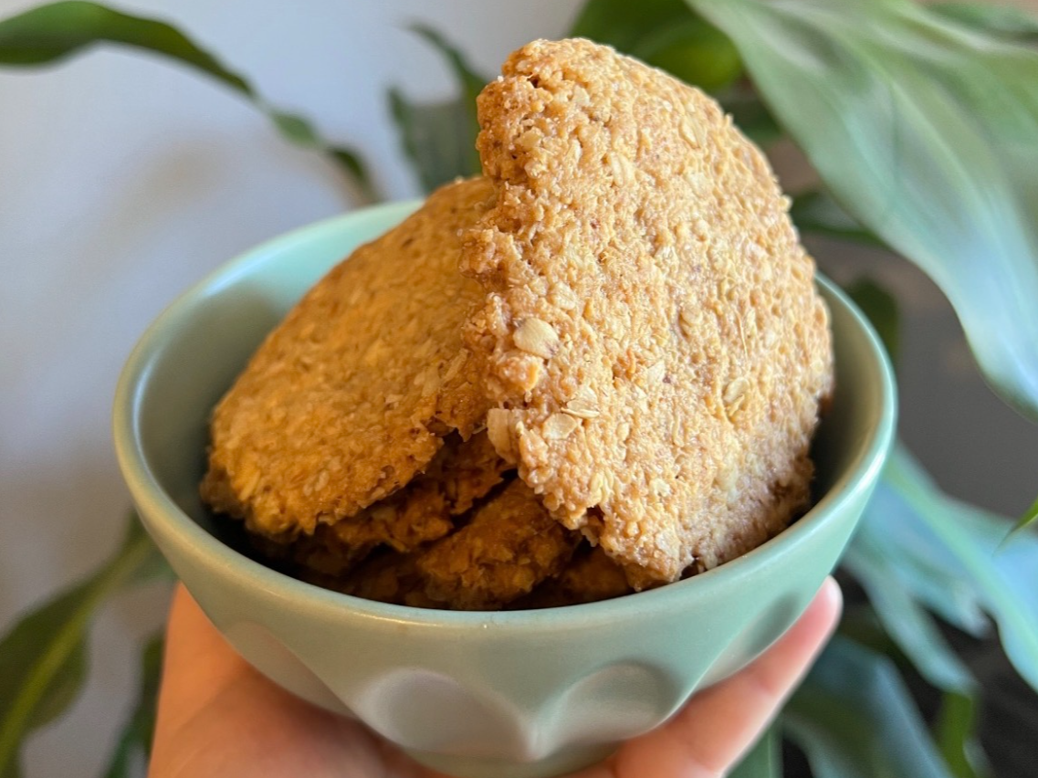 Cookies rústicas coco, avena y miel