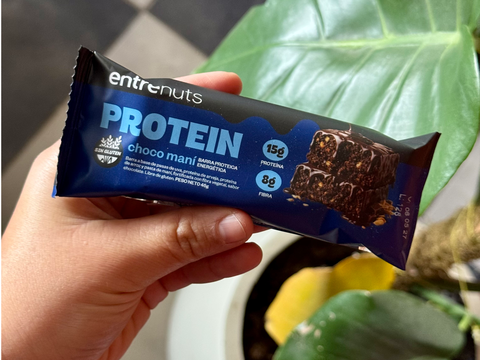 Barrita proteica choco maní