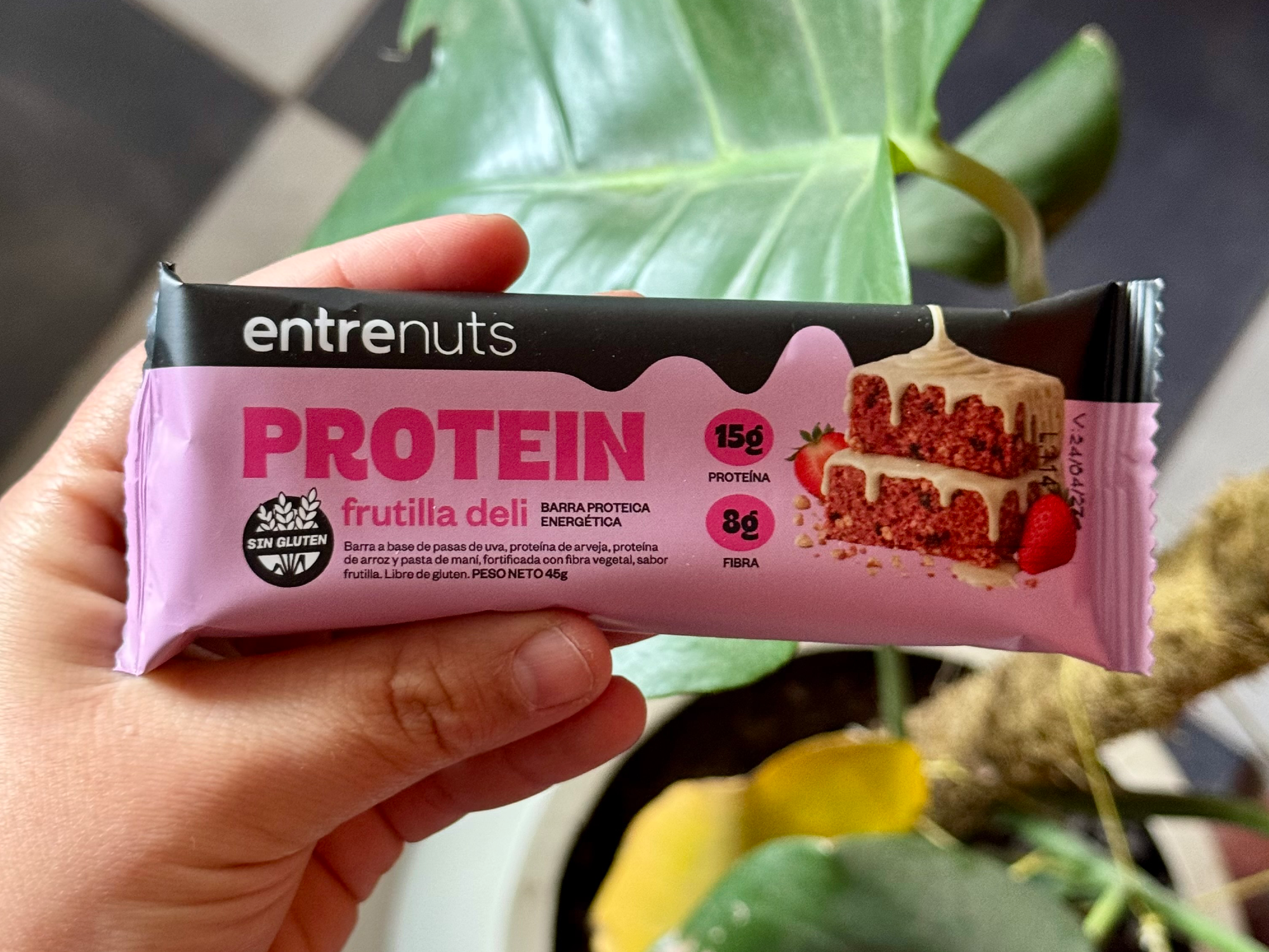 Barrita proteica frutilla deli