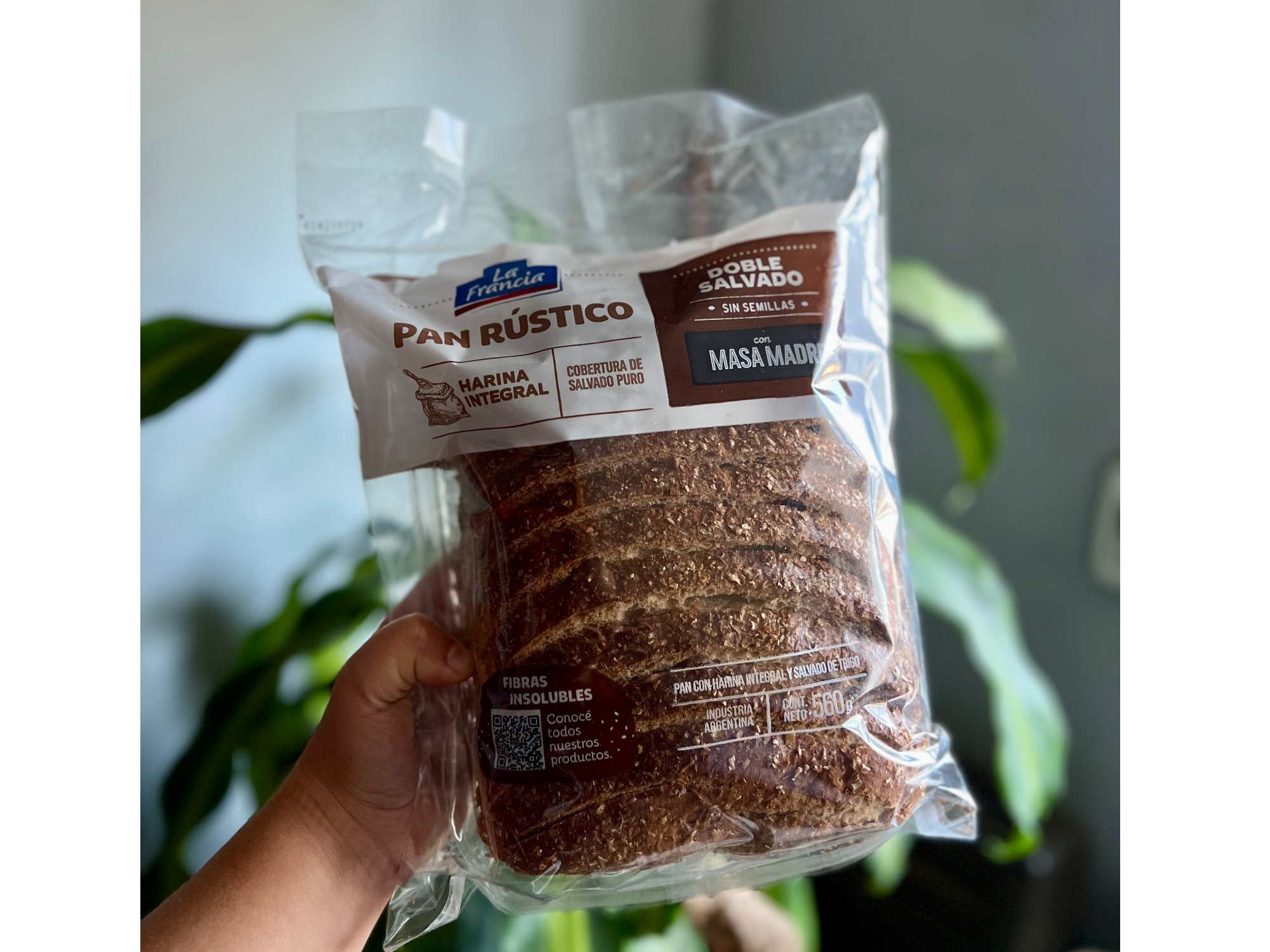 Pan rústico doble salvado 560g