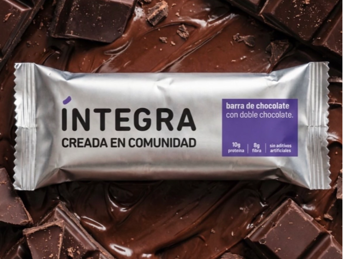 Barrita de chocolate con doble chocolate