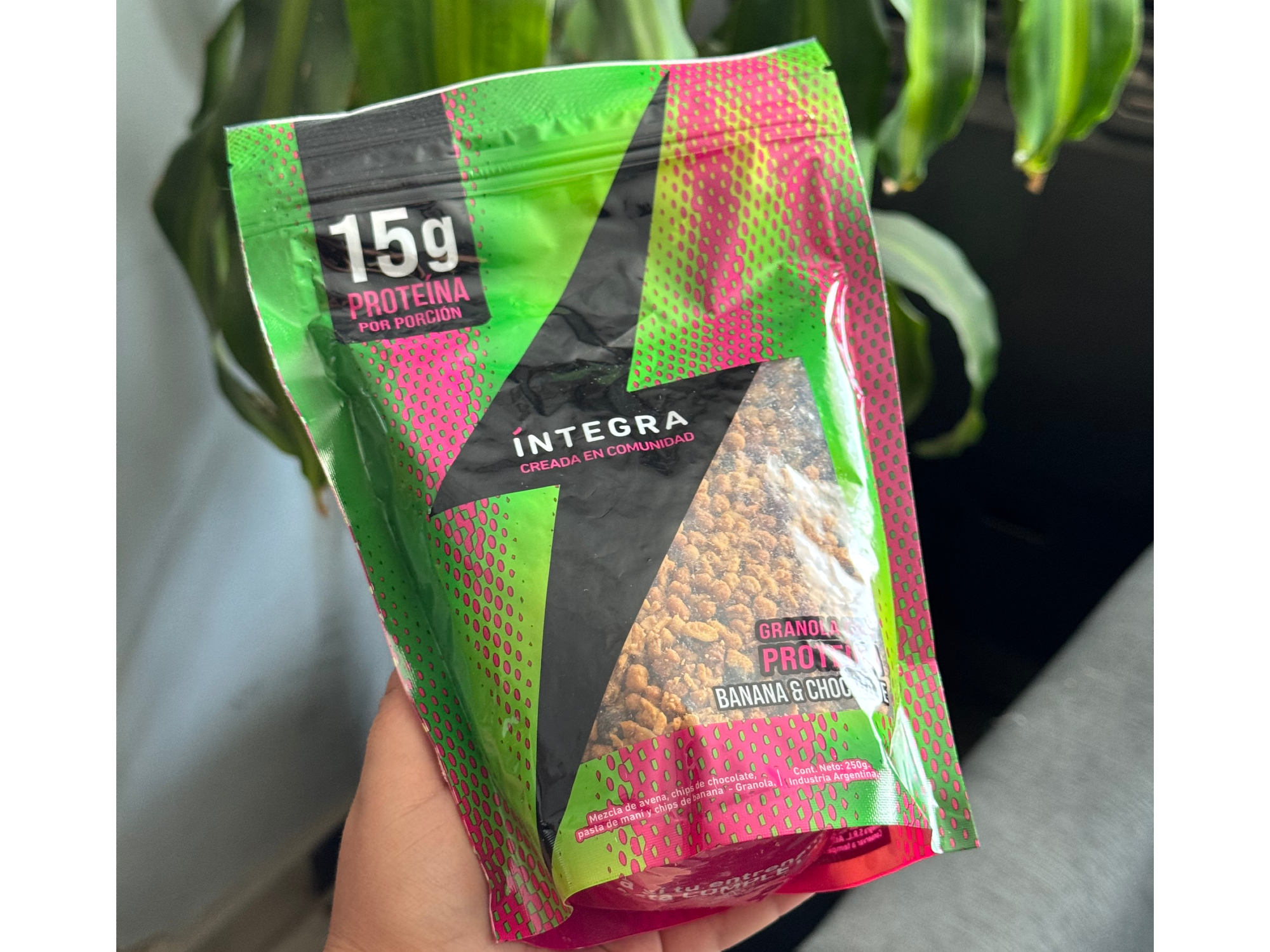 Granola proteica con banana y chocolate 250g