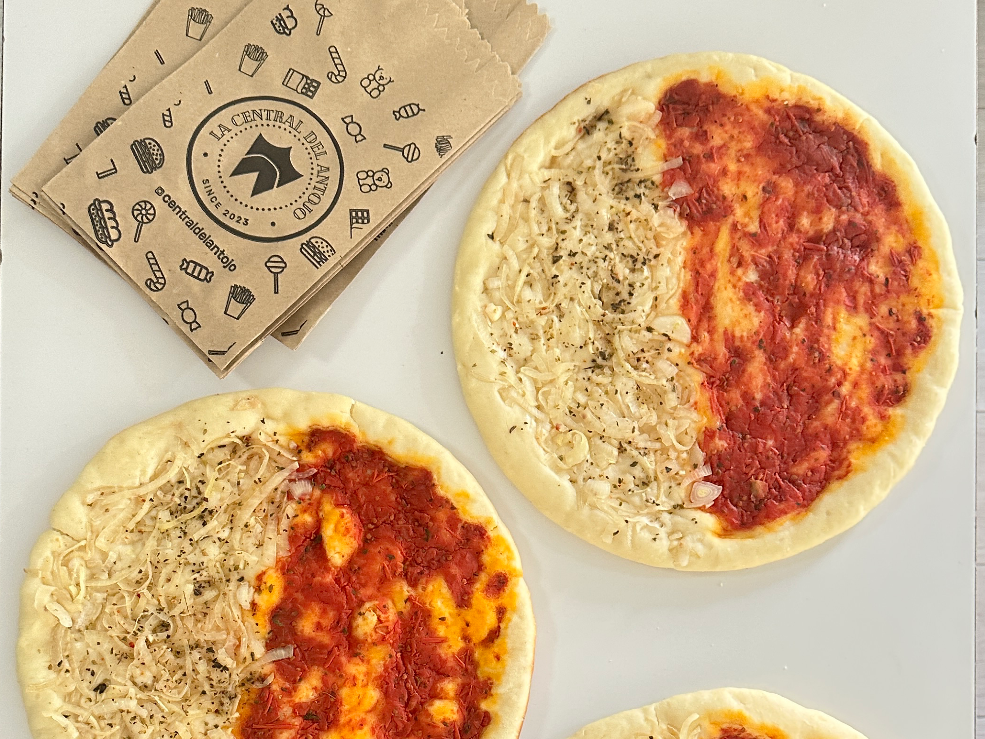 Prepizza - mitad tomate / cebolla 🧅 🍅