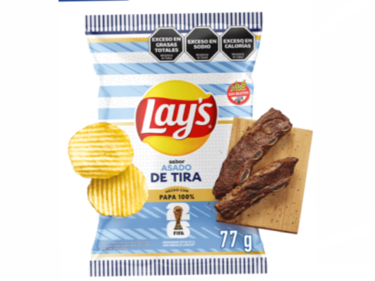 Lays acanaladas Sabor Asado 77 Gr. 🇦🇷