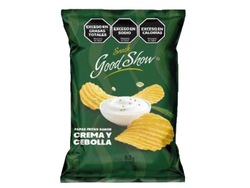 Papas Good show - crema y cebolla 🧅 🍃 X63gr