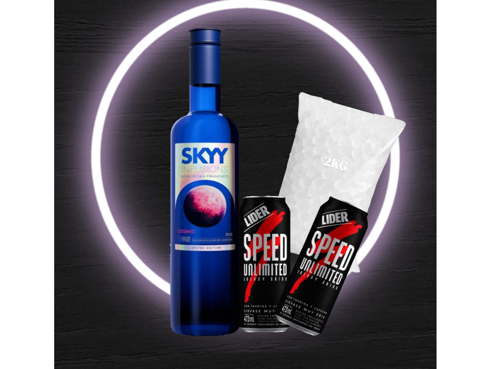 Sky cosmic + 2 Speed  XL + hielo