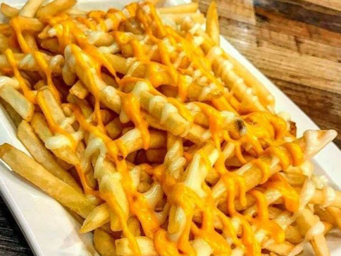 Caja de fritas C/ cheddar 🧀🍟