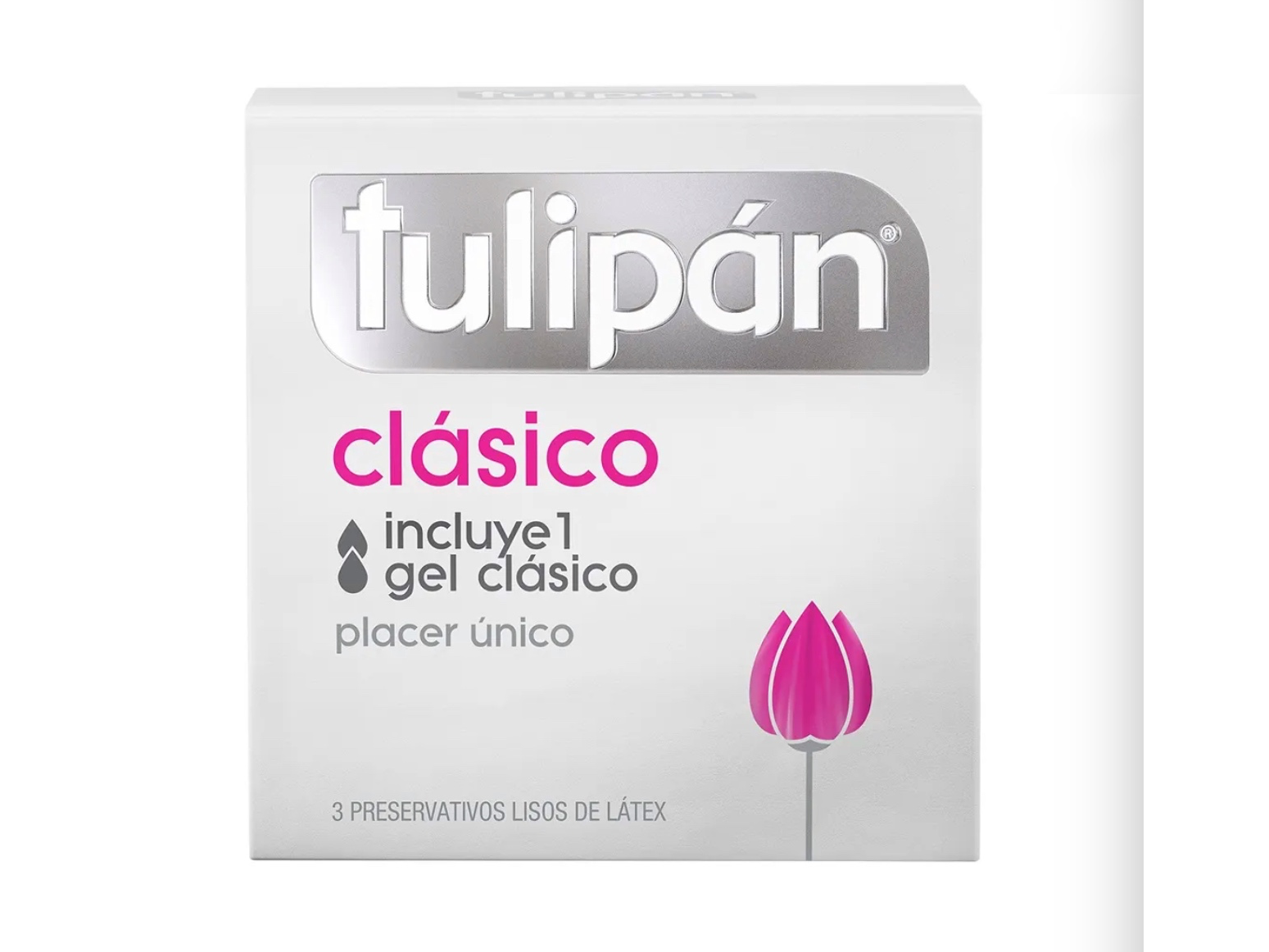 Preservativo de Látex Tulipán Lubricados Clásicos x 3 un