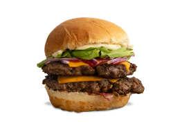 Hamburguesa Doble con Papas