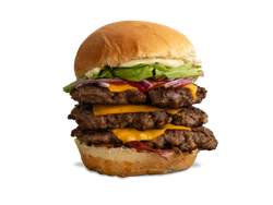 Hamburguesa Triple con Papas