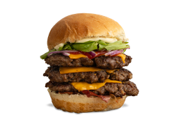 Hamburguesa Triple con Papas