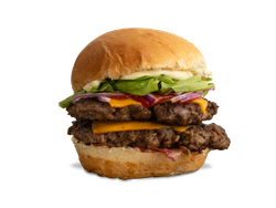 Hamburguesa Doble con Papas