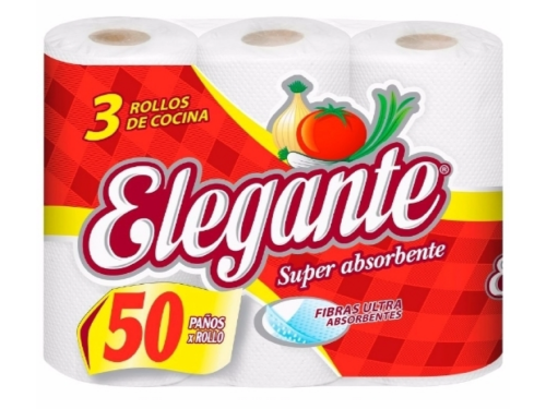 ROLLO DE COCINA ELEGANTE (3 x 50 paños) - cod687