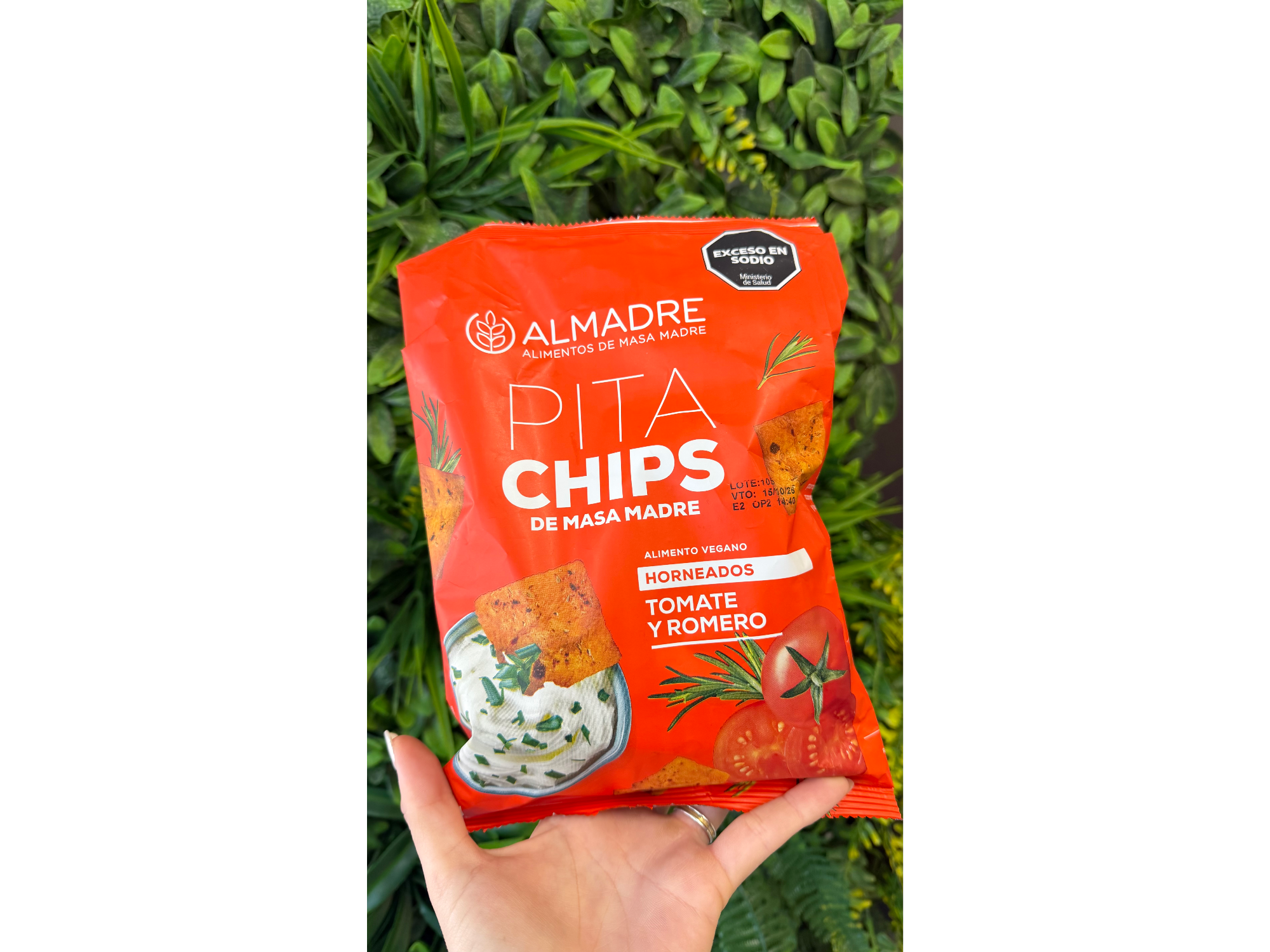 Chip alamadre tomate y romero