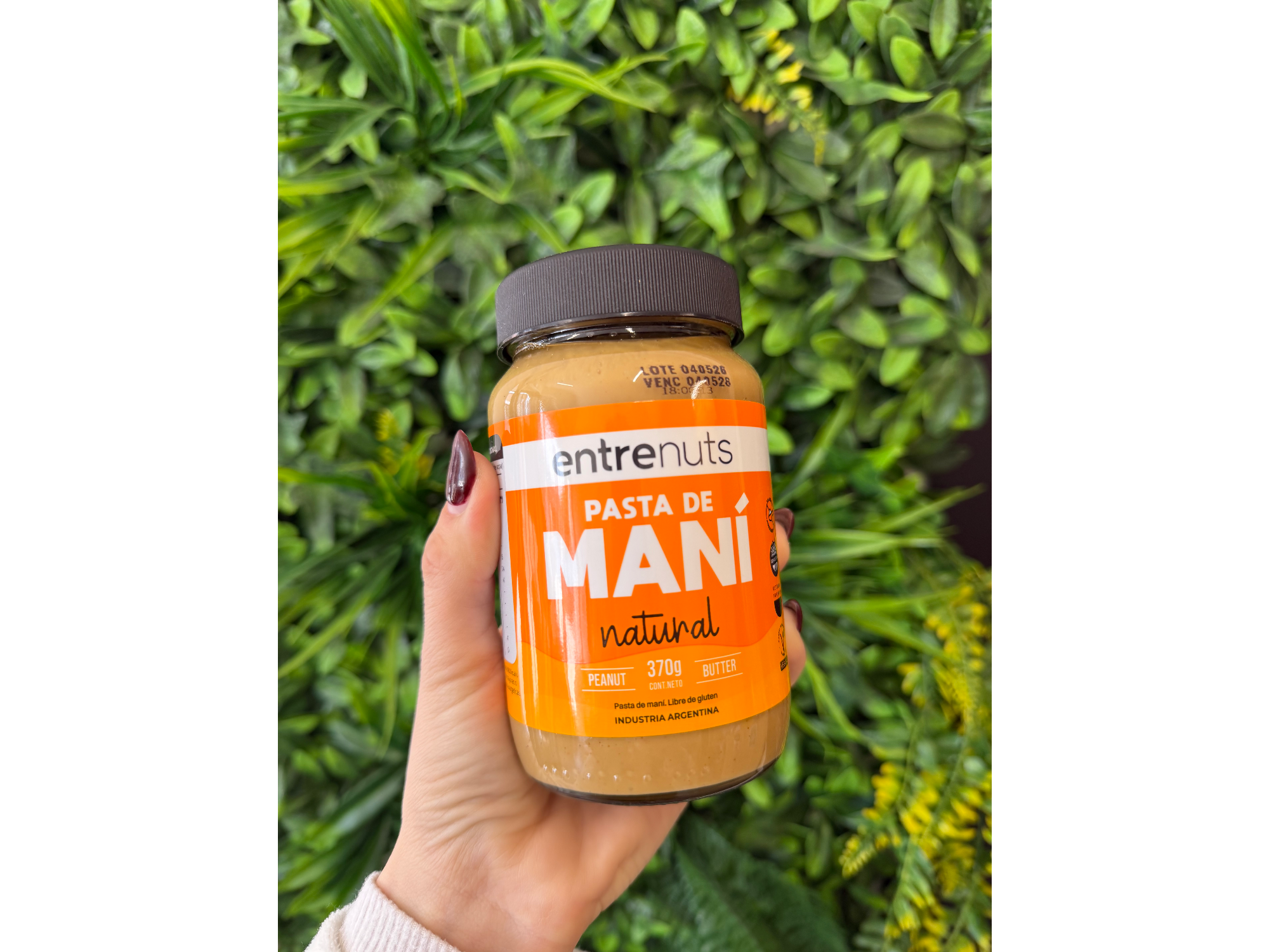 Pasta de maní entrenuts natural