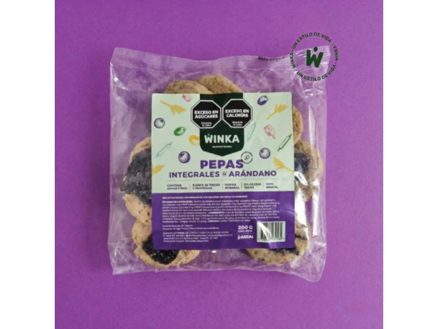 Pepa integral con arándanos