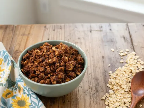 Granola con dulce de leche
