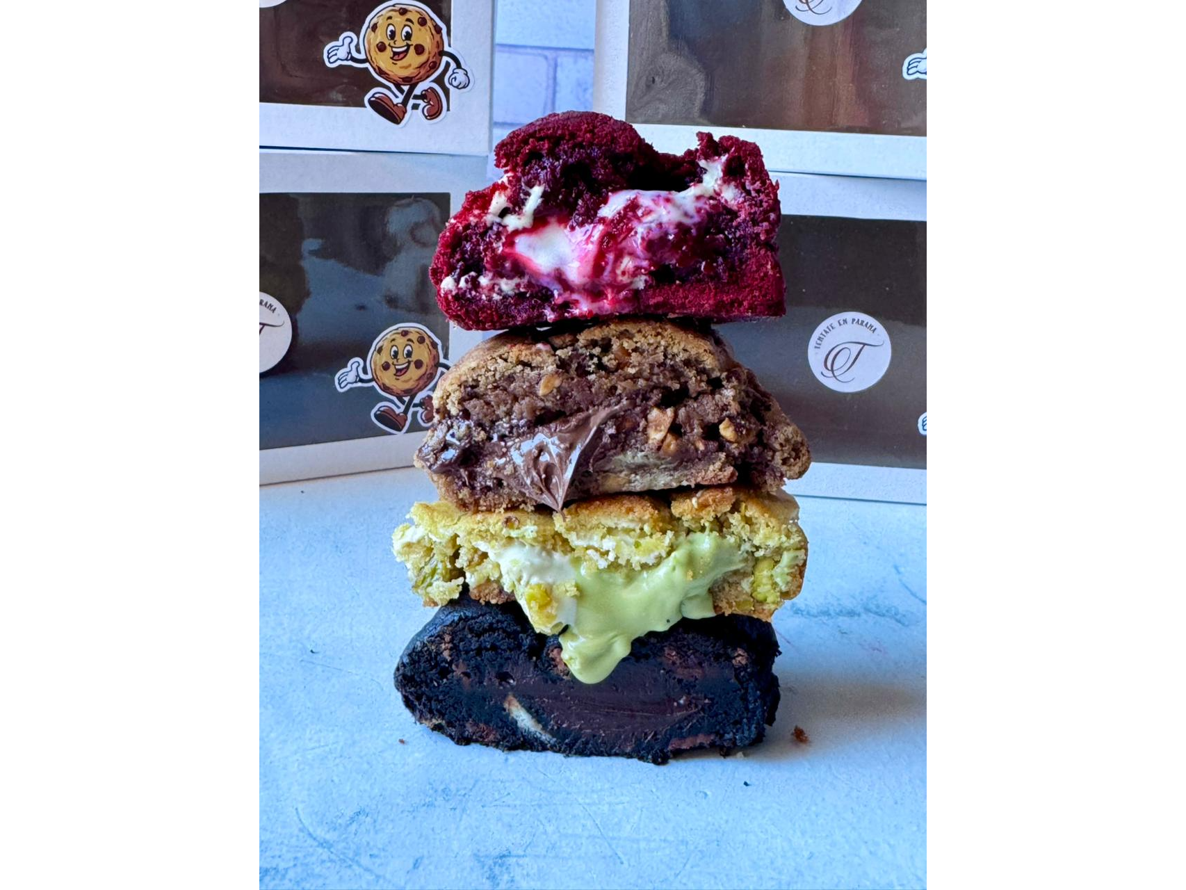 Golden Cookie Box x4